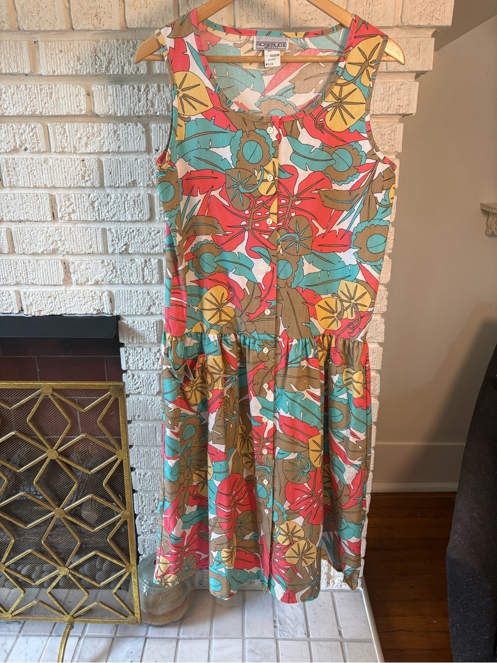 Vintage Rosebud Summer Dress